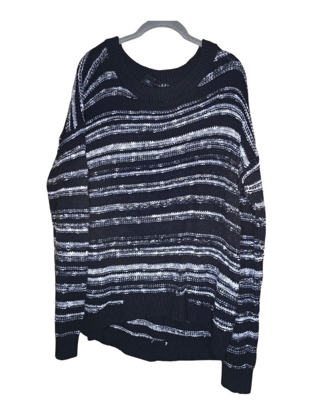 Calvin Klein Classic Black & White Striped Women’s Sweater